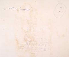 Marosi László: Turbina beemelés, pecséttel jelzett, feliratozva, 24x24 cm