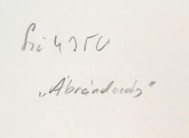 Sziklai Dezső (1910-1997): Ábrándozás, hátoldalon feliratozva, 18x24 cm