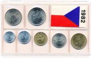 Csehszlovákia 1982. 5H-5K (7xklf) forgalmi sor fóliatokban T:1
Czechoslovakia 1982. 5 Haleru - 5 Kor...