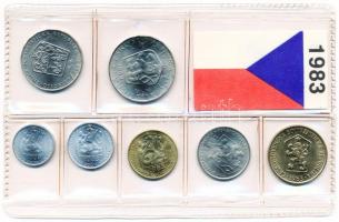 Csehszlovákia 1983. 5H-5K (7xklf) forgalmi sor fóliatokban T:1
Czechoslovakia 1983. 5 Haleru - 5 Kor...