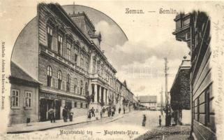 Zimony, Magistratski trg, tér / square (b)