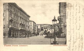 Fiume, Adamich Platz / square, cafe (b)