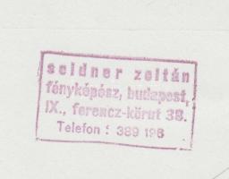 Seidner Zoltán (1896-1960): Közlekedési kiállítás, pecséttel jelzett, feliratozva, 18x24 cm