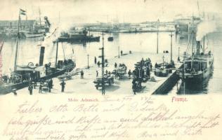 Fiume, Molo Adamich, steamships (EB)