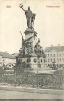 Arad, Vértanu szobor, Schwarz testvérek és Weigl Adolf üzlete / statue, shops (EK)