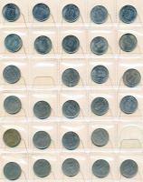 Belgium 170db vegyes fémpénz albumba rendezve T:vegyes
Belgium 170pcs of mixed coins in album C:mixe...