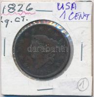 Amerikai Egyesült Államok 1826. 1c Cu T:2-,3 USA 1826. 1 Cent Cu C:VF,F Krause KM#45