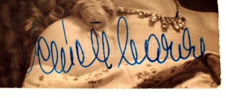 Németh Marika (1925-1996) Jászai Mari-díjas színésznő aláírása az őt ábrázoló fotón