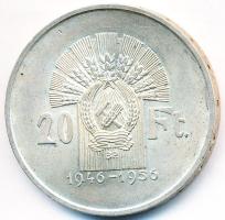 1956. 20Ft Ag "Tízéves a Forint / Lánchíd" T:2