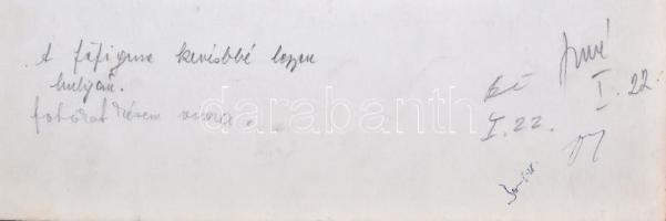 Vajda Lajos (1922-2008): A megjavultban bízni kell. Plakát terv. "A főfigura kevésbé legyen hul...