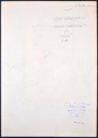 Vajda Lajos (1922-2008): Húsvéti játék vásár. Plakát terv. "Módosítással kivitelezésre javasolj...