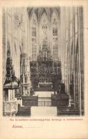 Kassa, Erzsébet székesegyház, belső, szószék / cathedral, interior, pulpit