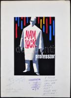Vajda Lajos (1922-2008): Mam lock. Plakát terv. "Módosítással kivitelezésre javasoljuk" fe...