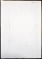 Vajda Lajos (1922-2008): Mam lock. Plakát terv. "Módosítással kivitelezésre javasoljuk" fe...