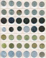 Csehszlovákia 221db vegyes fémpénz albumba rendezve T:vegyes
Czechoslovakia 221pcs of mixed coins in...