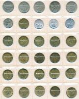 Csehszlovákia 221db vegyes fémpénz albumba rendezve T:vegyes
Czechoslovakia 221pcs of mixed coins in...