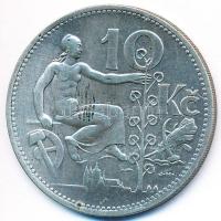 Csehszlovákia 1932. 10K Ag T:2- Czechoslovakia 1932. 10 Korun Ag C:VF Krause KM# 15