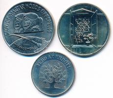 1980. 100Ft "Interkozmosz" + 1985. 100Ft "Kulturális fórum" + 1985 20ft "Vé...