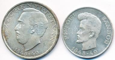 1948. 5Ft Ag "Petőfi" + 10Ft Ag "Széchenyi" T:2
Adamo EM1,2