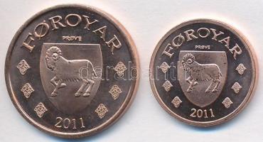 Feröer-szigetek 2011. 25O + 50O fantáziaveretek T:1-
Faroe Islands 2011. 25 Oyru + 50 Oyru fantasy c...