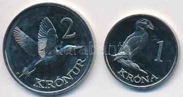 Feröer-szigetek 2011. 1K + 2K fantáziaveretek T:1- Faroe Islands 2011. 1 Krónur + 2 Krónur fantasy coins C:AU