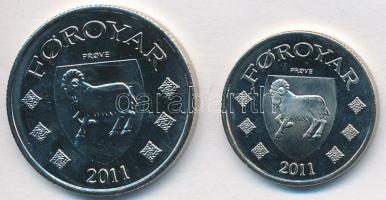 Feröer-szigetek 2011. 1K + 2K fantáziaveretek T:1-
Faroe Islands 2011. 1 Krónur + 2 Krónur fantasy c...