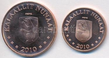 Grönland 2010. 25ö + 50ö "Próba" fantáziaveretek T:1-,2
Greenland 2010. 25 Öre + 50 Öre &q...