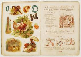 Grosses ABC =Buch. Stuttgart, é.n., Verlag von J.P. Schreiber. Színes rajzokkal illusztrált. Kiadói ...