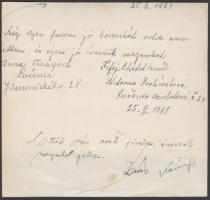 1961 Bessenyei Ferenc(1919-2004) kétszeres Kossuth-díjas magyar színművész a Húsipari Vállalat vezet...