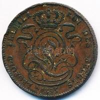 Belgium 1853. 5c Cu "I. Lipót" T:2- ph. 
Belgium 1853. 5 Cents Cu "Leopold I" C:...