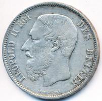 Belgium 1873. 5Fr Ag "II. Lipót" T:2-
Belgium 1873. 5 Francs Ag "Leopold II" C:V...