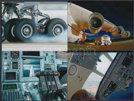 20 db színes fotó repülőgépekről, 14x10 cm /
airplanes, 20 photos