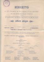 1893 Iparművész-növendékek estélye báli meghívó