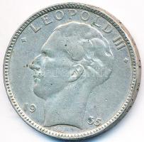 Belgium 1935. 20Fr Ag "III. Lipót" T:2-
Belgium 1935. 20 Francs Ag "Leopold III"...