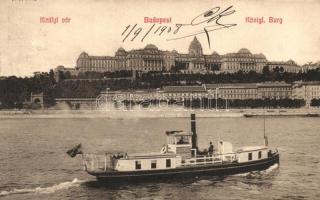 Budapest I. Királyi vár, Szilágyi téri gőzhajó (Rb)