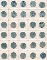 Belgium 322db vegyes fémpénz berakólapokon T:vegyes
Belgium 322pcs of mixed coins on sheets C:mixed