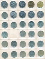 Belgium 322db vegyes fémpénz berakólapokon T:vegyes
Belgium 322pcs of mixed coins on sheets C:mixed