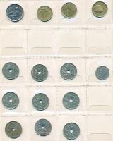 Belgium 322db vegyes fémpénz berakólapokon T:vegyes
Belgium 322pcs of mixed coins on sheets C:mixed
