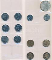 Belgium 322db vegyes fémpénz berakólapokon T:vegyes
Belgium 322pcs of mixed coins on sheets C:mixed