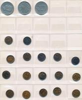 Belgium 322db vegyes fémpénz berakólapokon T:vegyes
Belgium 322pcs of mixed coins on sheets C:mixed