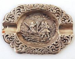 Ezüst(Ag) hamutartó, jelzett, 10x7 cm, 21,1 g