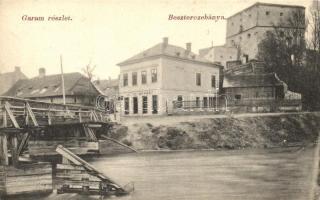 Besztercebánya, Garam, Kohn Bernát üzlete, híd, kiadja Walther Adolf és társai / river, shop, bridge