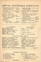 Révai Ifjúsági Könyv reklám / Hungarian Youth book publisher advertisement, children, list of books ...