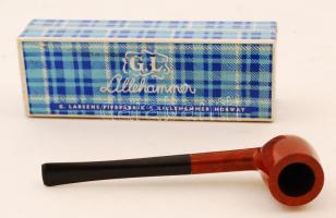 Lillehammer G.L. jelzett pipa eredeti dobozában, h: 16 cm / Lillehammer pipe