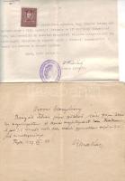 1927 Pápai irat (erkölcsi bizonytvány, egészségi igazolás)