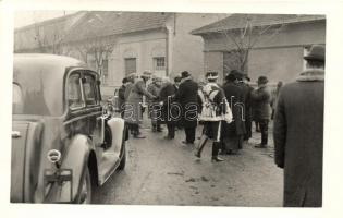 1938 Komárom, bevonulás / entry of the Hungarian troops, automobile photo