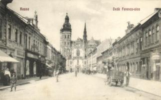 Kassa, Deák Ferencz utca, Brück Tóbiás úri szabó / street, tailor