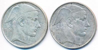 Belgium 1949-1950. 20Fr Ag "BELGIQUE" (2x) T:3
Belgium 1949-1950. 20 Francs Ag "BELGI...