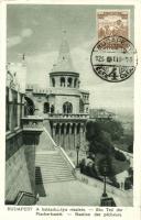 Budapest - 5 db régi városlépes lap: országház, Gellért fürdő, Halászbástya, Vajdahunyad vára