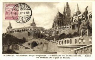 Budapest - 5 db régi városlépes lap: országház, Halászbástya, Vajdahunyad vára, látkép, jó minőségű